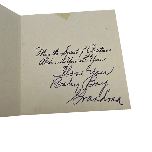 Lot of 5 Vintage Ephemera Items Christmas Card Babys Christening Valentines - Picture 9 of 13